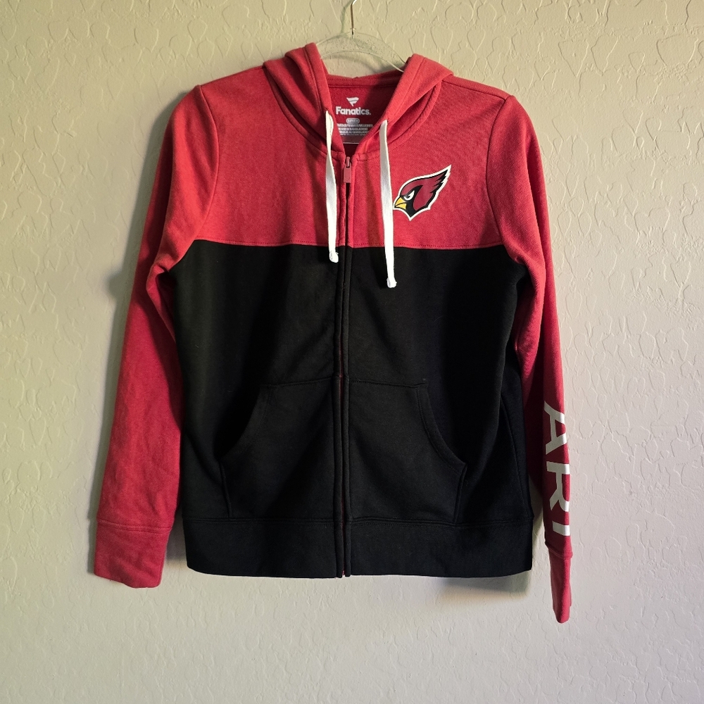 Fanatics Women's Arizona Cardinals Full zip Hoodie Size Small NFL